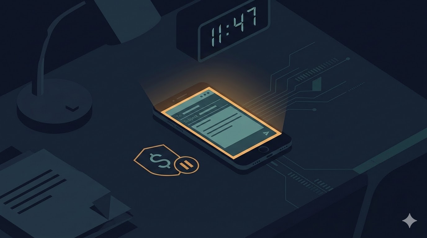 CFO email freeze illustration